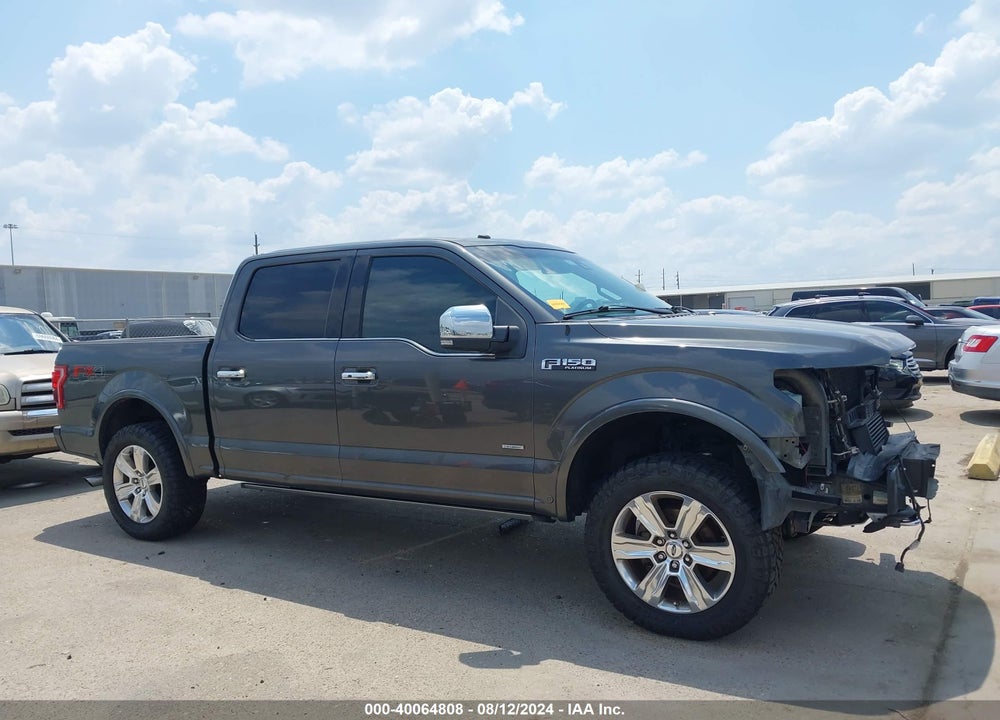 2016 FORD F-150 PLATINUM VIN: 1FTEW1EG6GFA85255