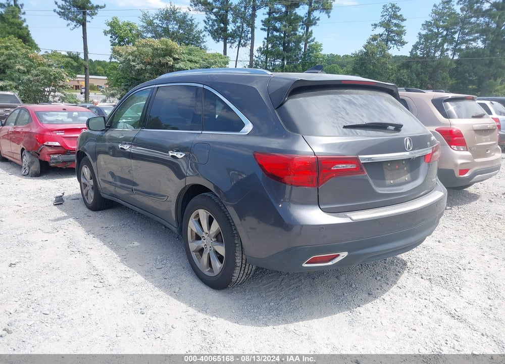 2014 ACURA MDX ADVANCE PKG W/ENTERTAINMENT PKG VIN: 5FRYD4H85EB007039
