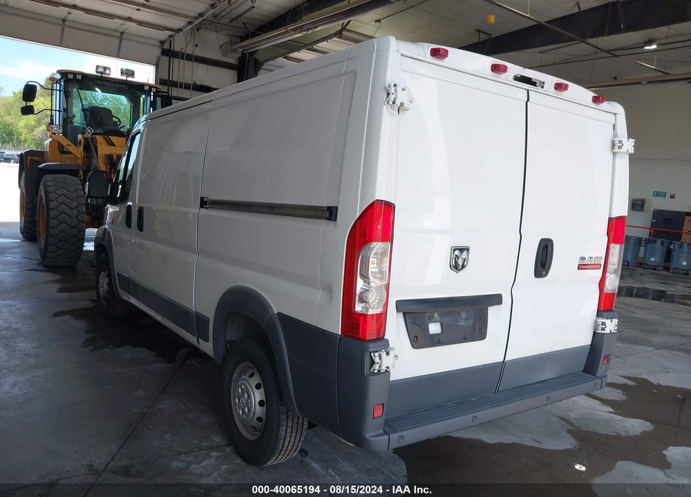 2018 RAM PROMASTER 1500 LOW ROOF 136 WB VIN: 3C6TRVAGXJE154209