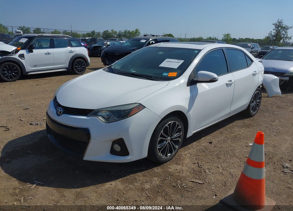 2015 TOYOTA COROLLA S PLUS VIN: 5YFBURHE7FP256975
