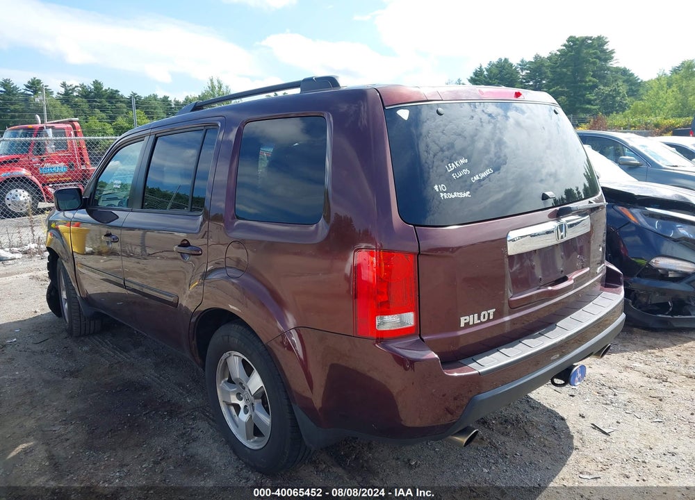2010 HONDA PILOT EX-L VIN: 5FNYF4H56AB017851