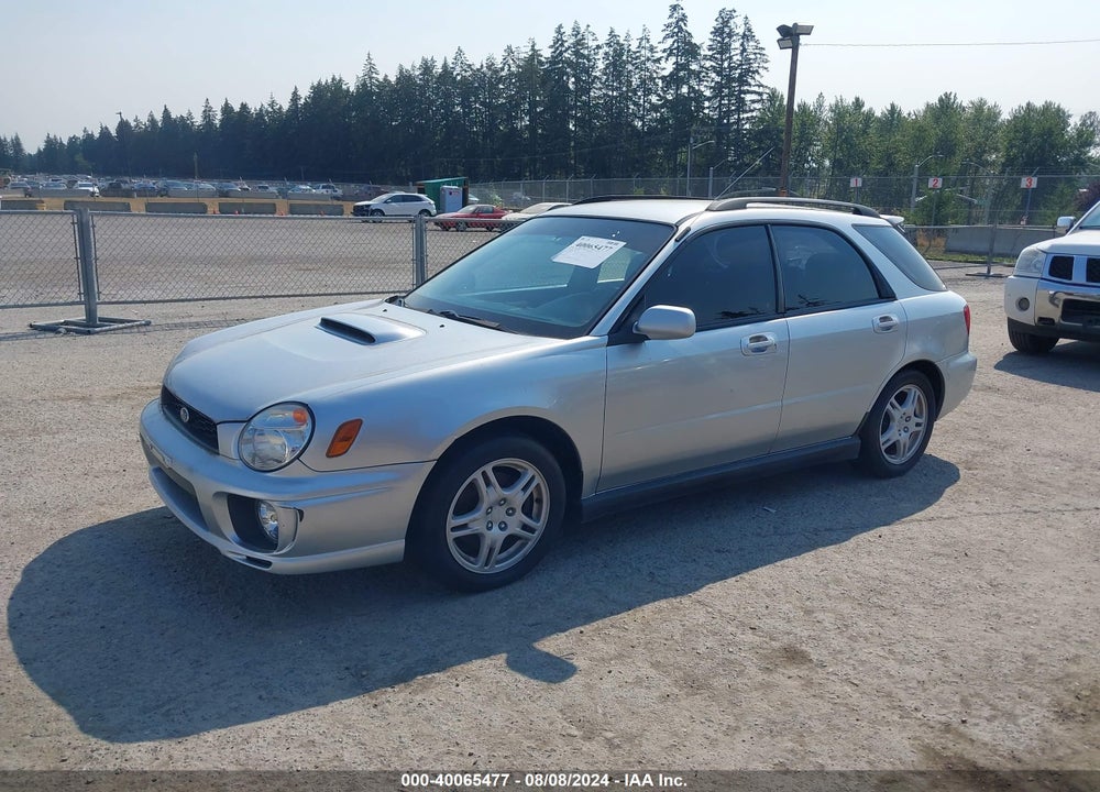 2002 SUBARU IMPREZA WRX VIN: JF1GG29612H836813