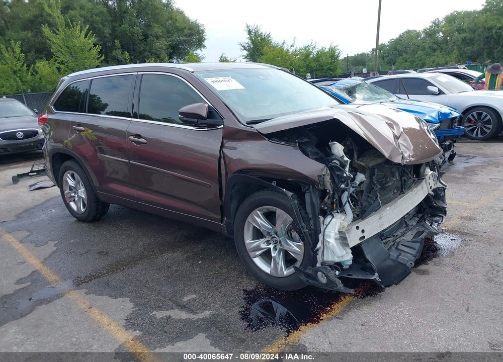 2017 TOYOTA HIGHLANDER LIMITED/LTD PLATINUM VIN: 5TDYZRFH3HS224558