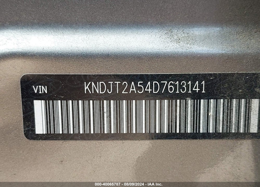 2013 KIA SOUL VIN: KNDJT2A54D7613141