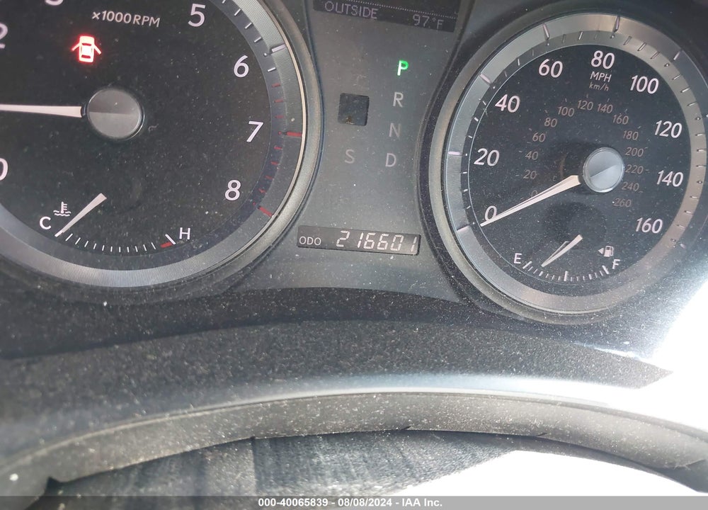 2008 LEXUS ES 350 VIN: JTHBJ46G482206499
