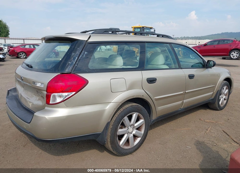 2009 SUBARU OUTBACK 2.5I VIN: 4S4BP61C297322154