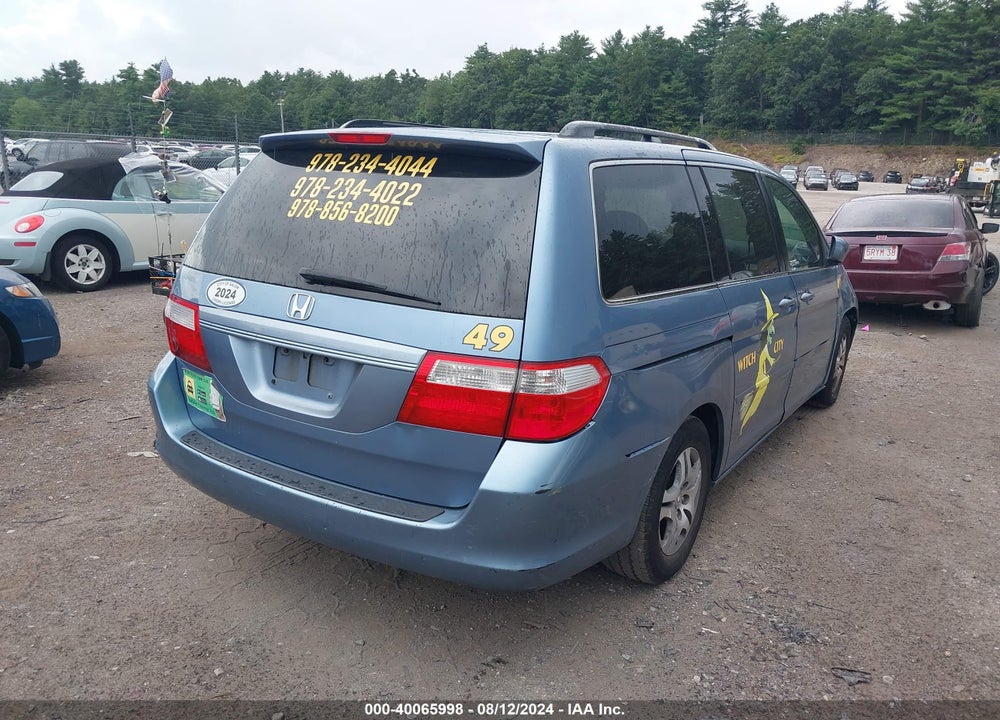 2006 HONDA ODYSSEY VIN: 5FNRL38766B038117