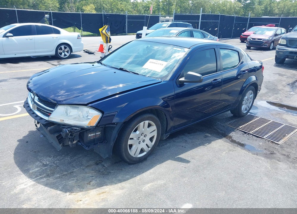 2014 DODGE AVENGER SE VIN: 1C3CDZAB8EN116907