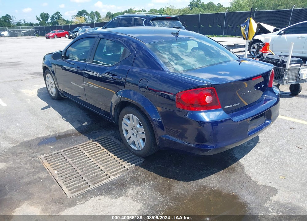 2014 DODGE AVENGER SE VIN: 1C3CDZAB8EN116907