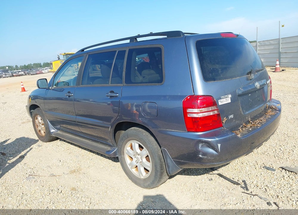 2002 TOYOTA HIGHLANDER V6 VIN: JTEGF21A020062948