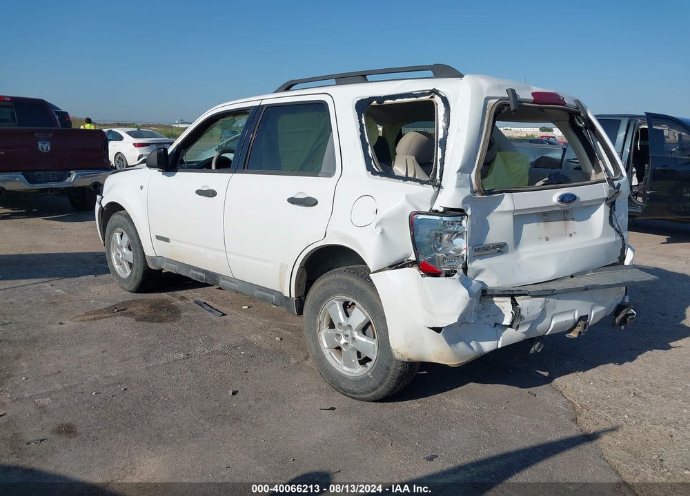 2008 FORD ESCAPE XLT VIN: 1FMCU03198KC97884