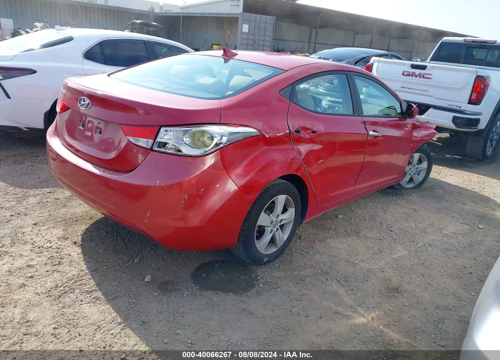 2013 HYUNDAI ELANTRA GLS VIN: KMHDH4AE4DU970407