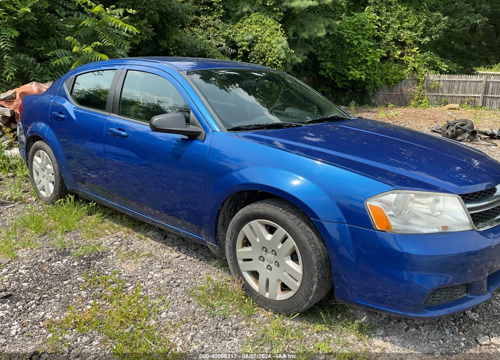 2013 DODGE AVENGER SE VIN: 1C3CDZAB6DN575805
