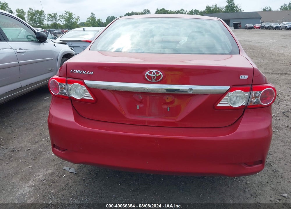 2011 TOYOTA COROLLA LE VIN: 2T1BU4EE2BC697320