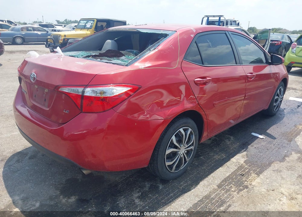 2016 TOYOTA COROLLA LE VIN: 5YFBURHE3GP568437