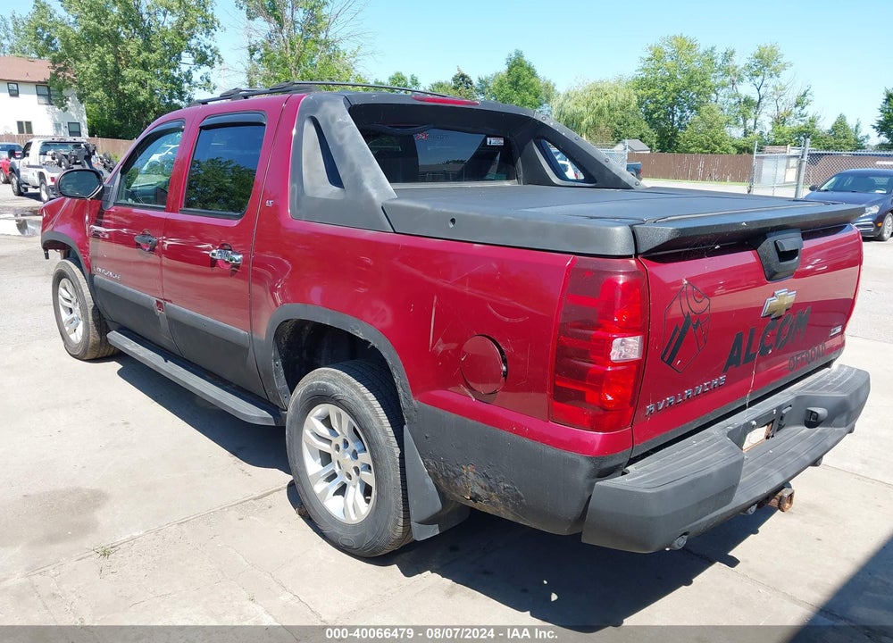 2007 CHEVROLET AVALANCHE 1500 LT VIN: 3GNFK12327G182802
