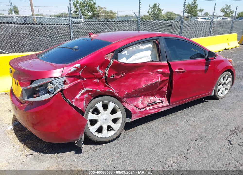 2013 HYUNDAI ELANTRA LIMITED VIN: KMHDH4AE9DU572352