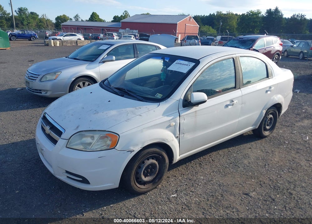 2007 CHEVROLET AVEO LS VIN: KL1TD56687B140572