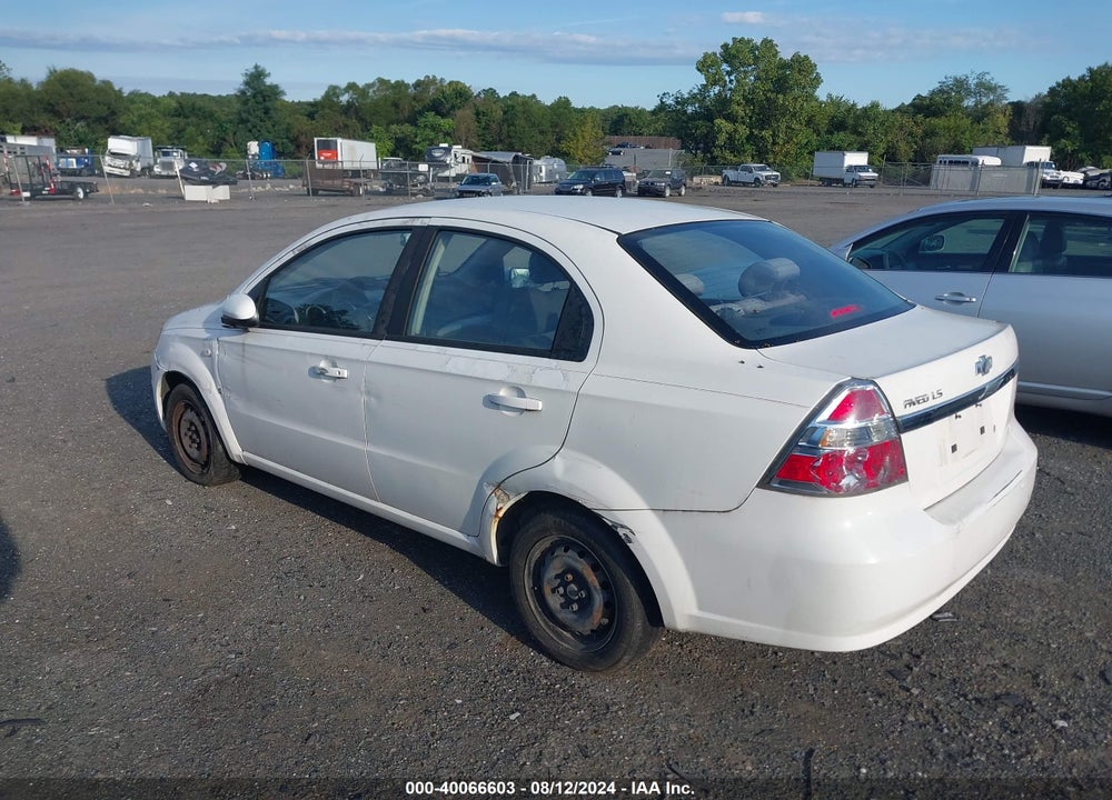 2007 CHEVROLET AVEO LS VIN: KL1TD56687B140572