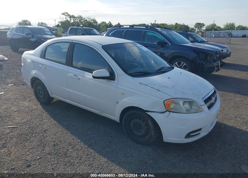 2007 CHEVROLET AVEO LS VIN: KL1TD56687B140572