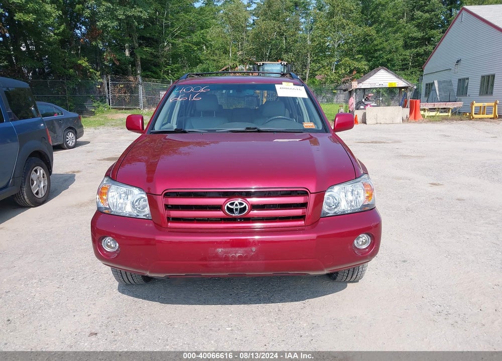 2006 TOYOTA HIGHLANDER LIMITED V6 VIN: JTEEP21A860163018