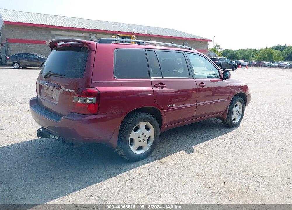 2006 TOYOTA HIGHLANDER LIMITED V6 VIN: JTEEP21A860163018