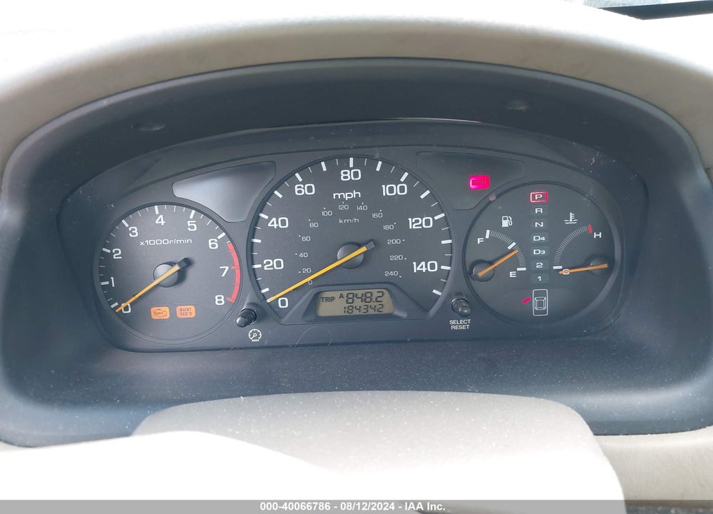1998 HONDA ACCORD EX V6 VIN: 1HGCG1652WA011412