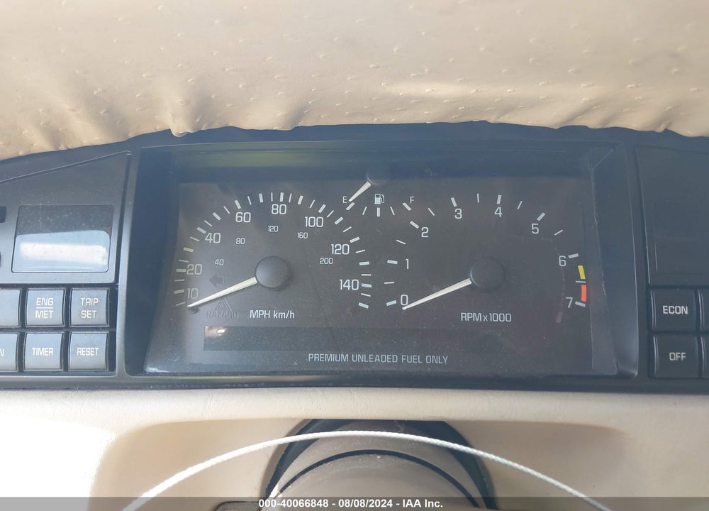 1992 CADILLAC ELDORADO VIN: 1G6EL13B0NU612976