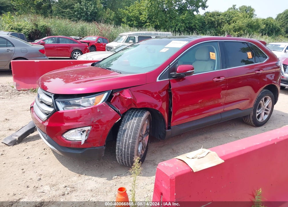 2017 FORD EDGE TITANIUM VIN: 2FMPK4K8XHBC29939