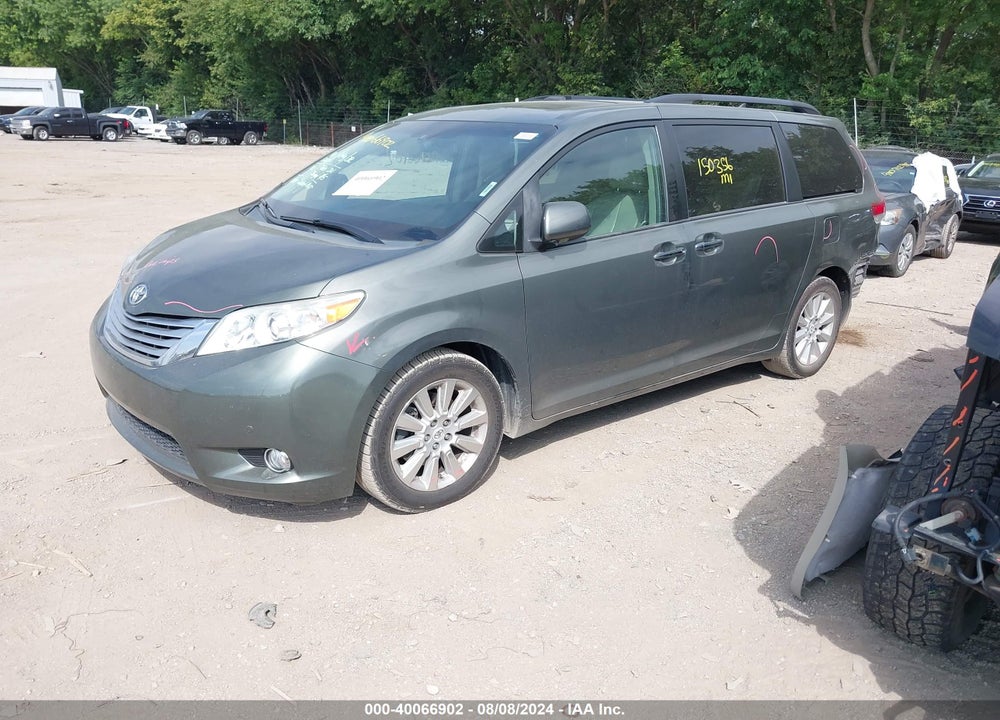 2011 TOYOTA SIENNA LIMITED V6 VIN: 5TDYK3DC0BS019537