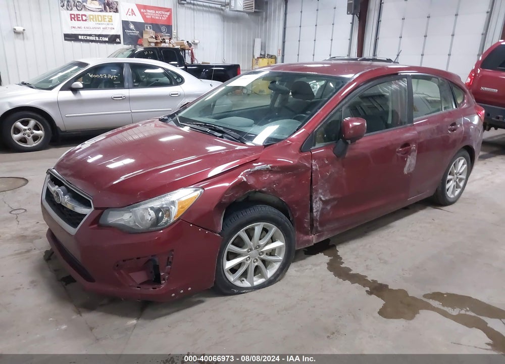 2013 SUBARU IMPREZA PREMIUM VIN: JF1GPAC60D2857581