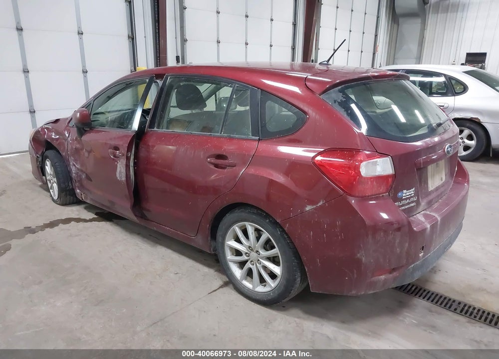 2013 SUBARU IMPREZA PREMIUM VIN: JF1GPAC60D2857581
