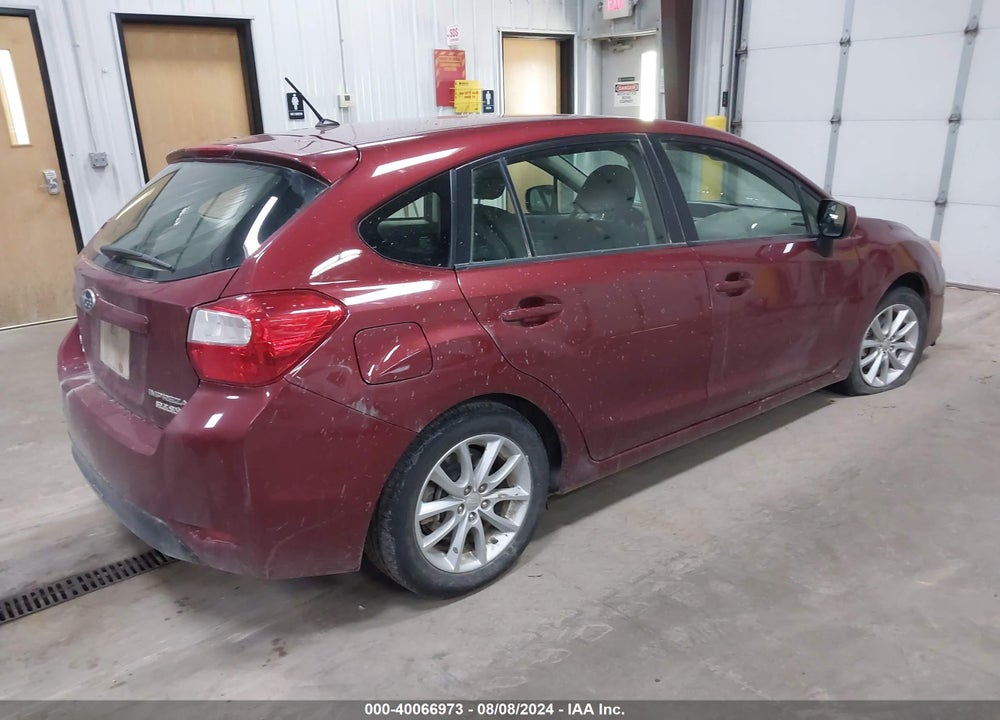 2013 SUBARU IMPREZA PREMIUM VIN: JF1GPAC60D2857581