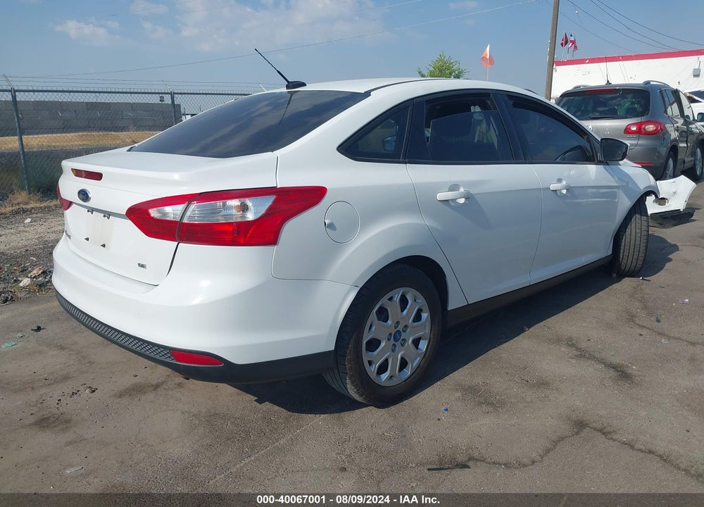 2012 FORD FOCUS SE VIN: 1FAHP3F23CL186702