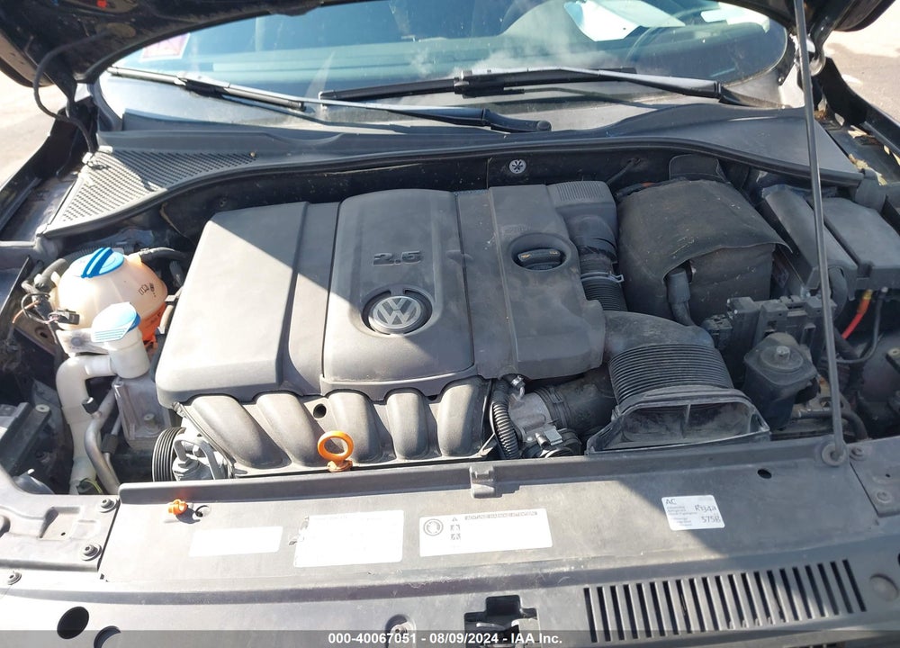 2012 VOLKSWAGEN PASSAT 2.5L S VIN: 1VWAP7A39CC073062