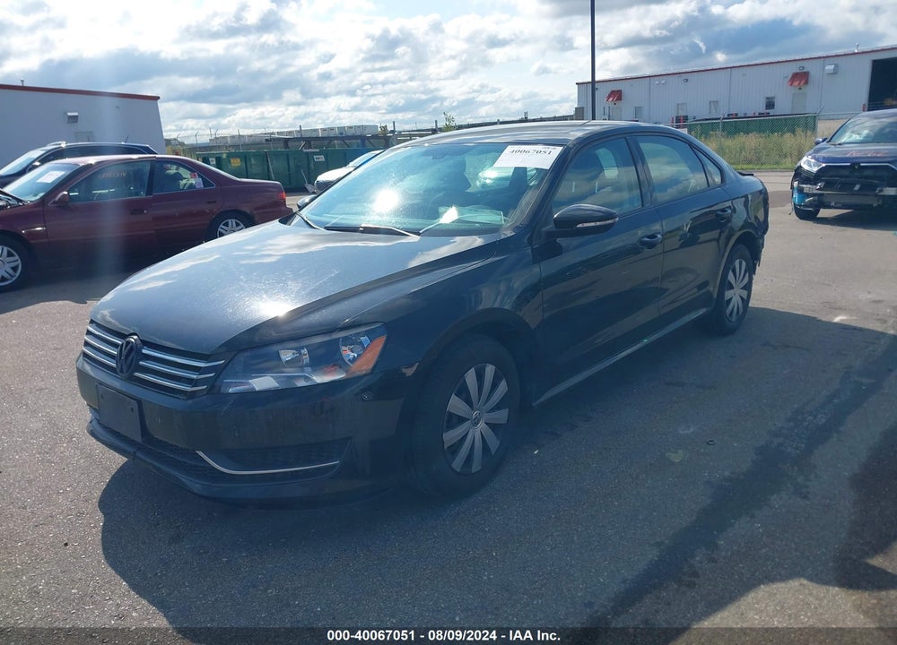 2012 VOLKSWAGEN PASSAT 2.5L S VIN: 1VWAP7A39CC073062
