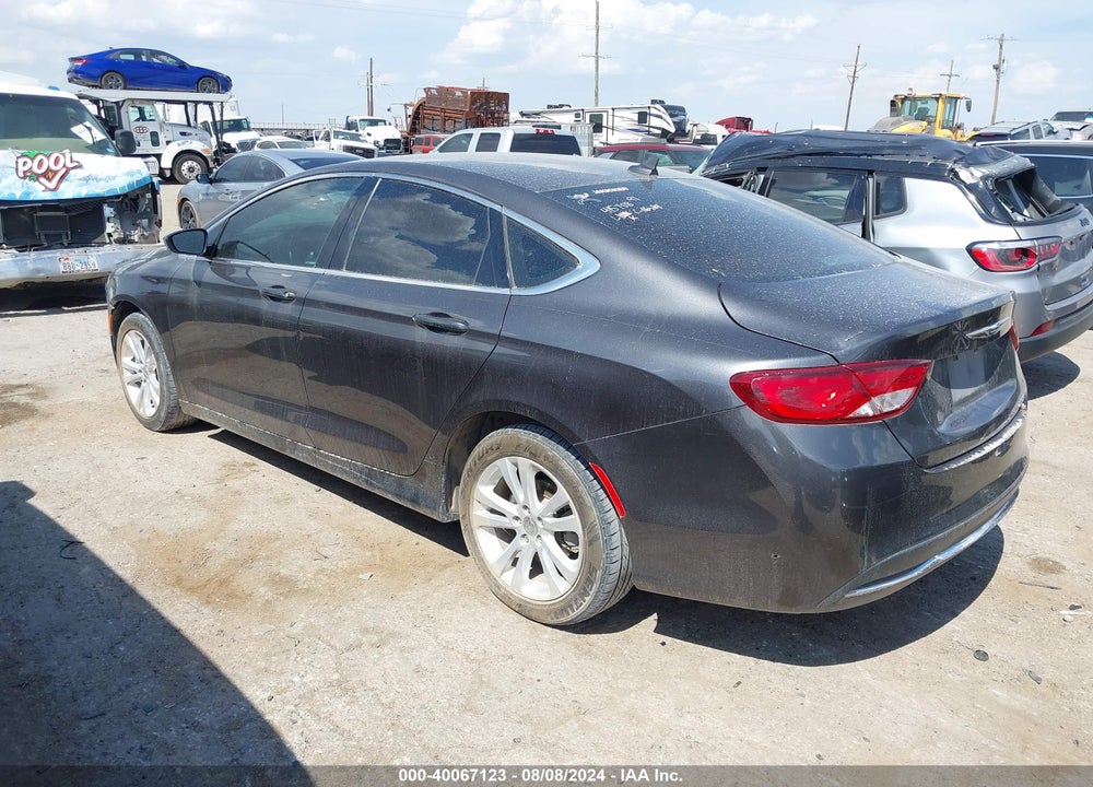 2016 CHRYSLER 200 LIMITED PLATINUM VIN: 1C3CCCAB2GN191282