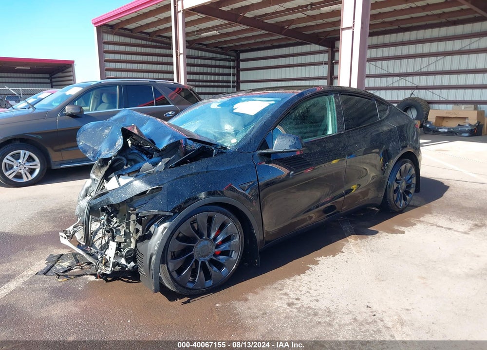 2022 TESLA MODEL Y PERFORMANCE DUAL MOTOR ALL-WHEEL DRIVE VIN: 7SAYGDEF8NF327714
