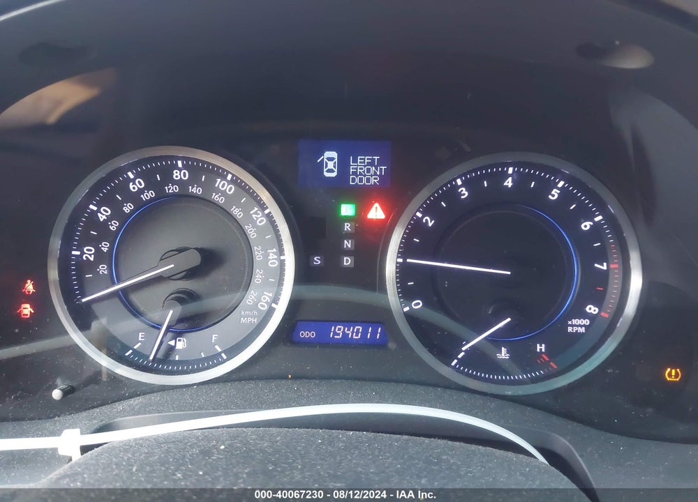 2013 LEXUS IS 250 VIN: JTHBF5C20D5192271