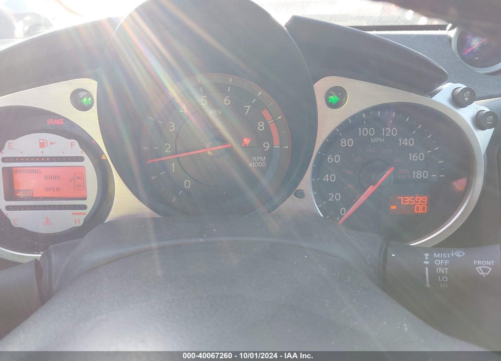 2009 NISSAN 370Z TOURING VIN: JN1AZ44EX9M400843