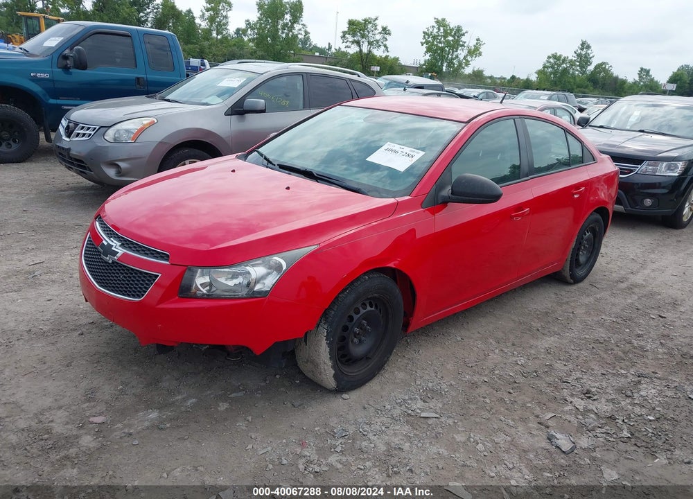 2014 CHEVROLET CRUZE LS MANUAL VIN: 1G1PB5SH6E7279468