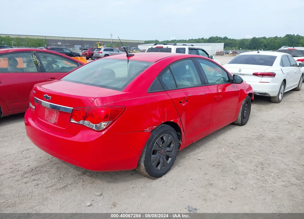 2014 CHEVROLET CRUZE LS MANUAL VIN: 1G1PB5SH6E7279468
