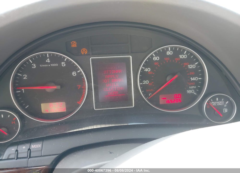 2003 AUDI A4 3.0 VIN: WAULT68E33A239688