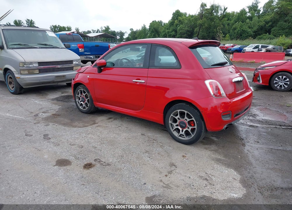 2012 FIAT 500 SPORT VIN: 3C3CFFBR8CT386124