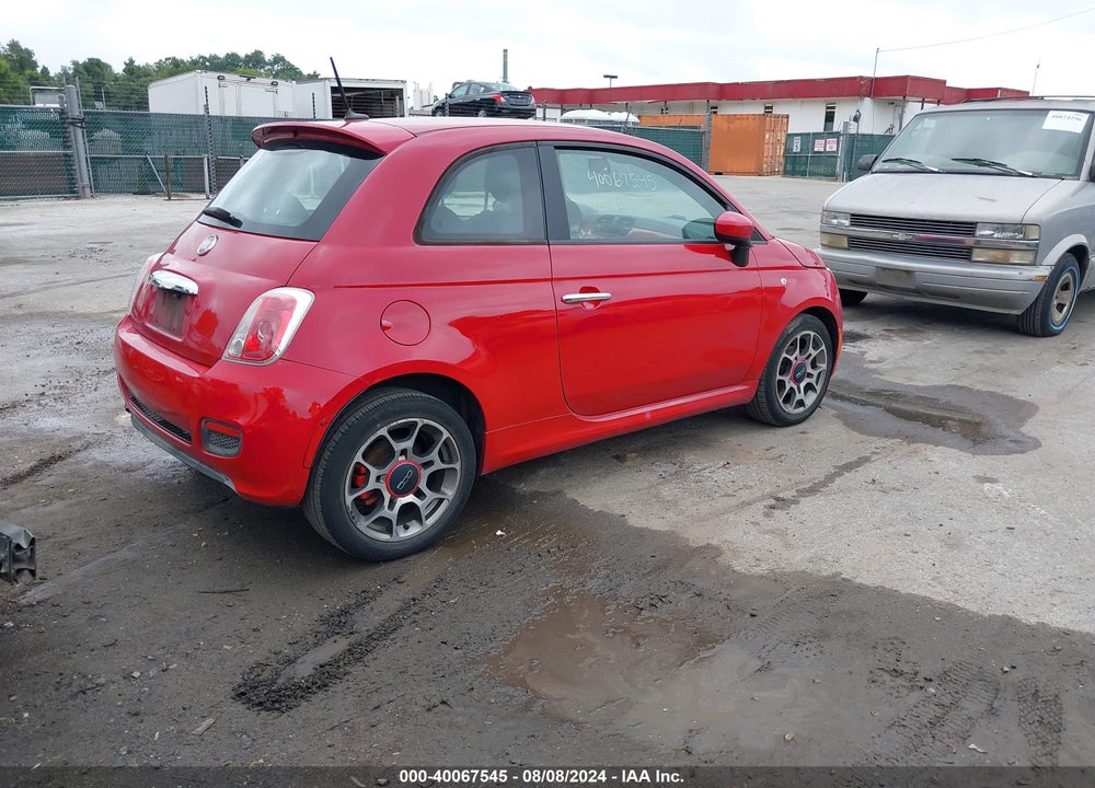 2012 FIAT 500 SPORT VIN: 3C3CFFBR8CT386124
