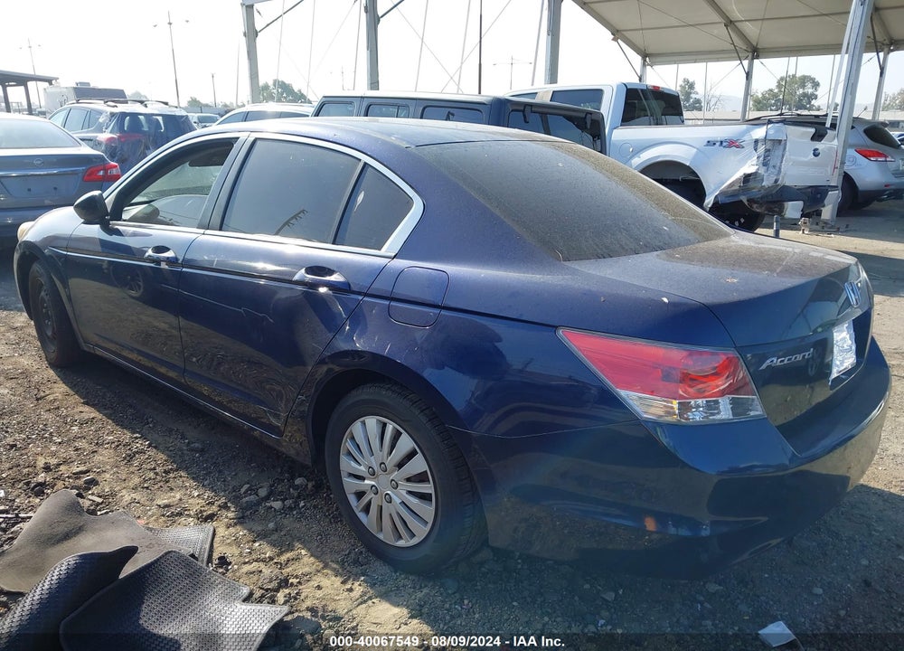 2009 HONDA ACCORD 2.4 LX VIN: 1HGCP26329A047836