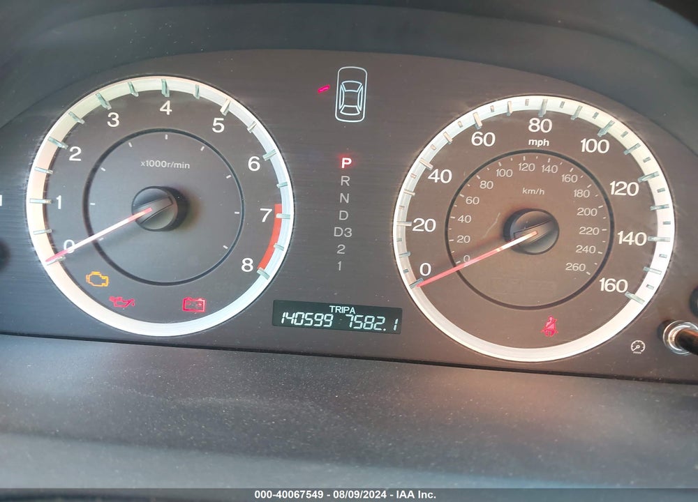 2009 HONDA ACCORD 2.4 LX VIN: 1HGCP26329A047836