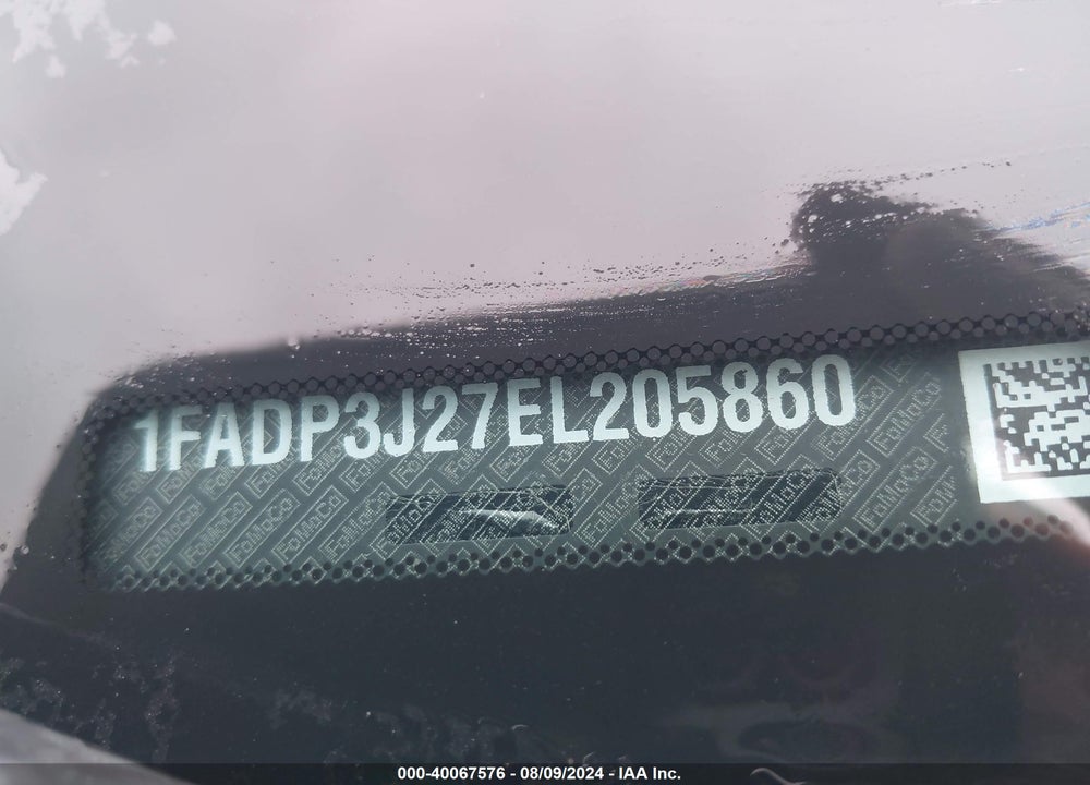 2014 FORD FOCUS TITANIUM VIN: 1FADP3J27EL205860