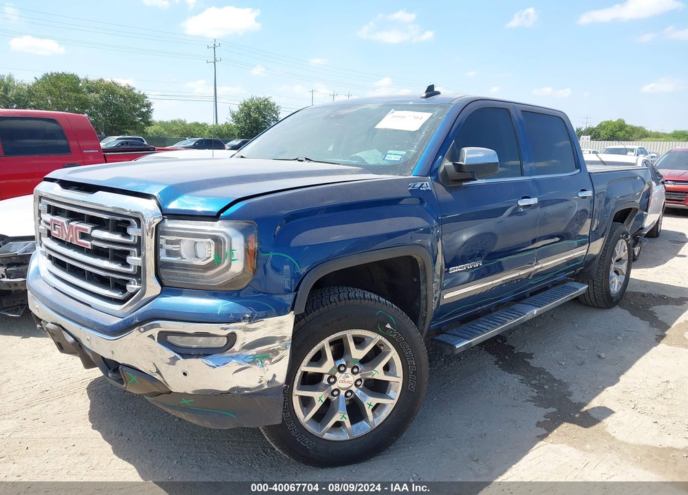2017 GMC SIERRA 1500 SLT VIN: 3GTU2NEC9HG344493