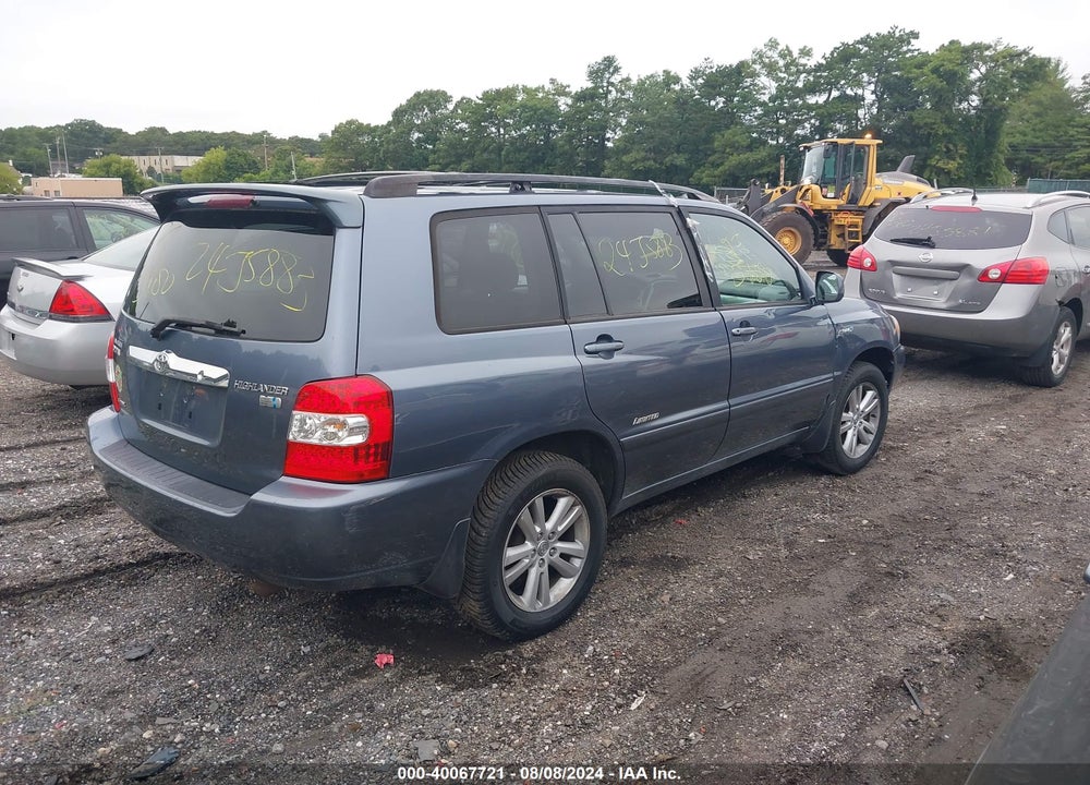 2006 TOYOTA HIGHLANDER HYBRID LIMITED V6 VIN: JTEEW21AX60027962